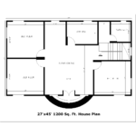 Low Budget 1200 sq. ft. House Plan | Download 1200 sq. ft. House Plan PDF